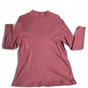 Chic Mauve Long Sleeve Women's Top